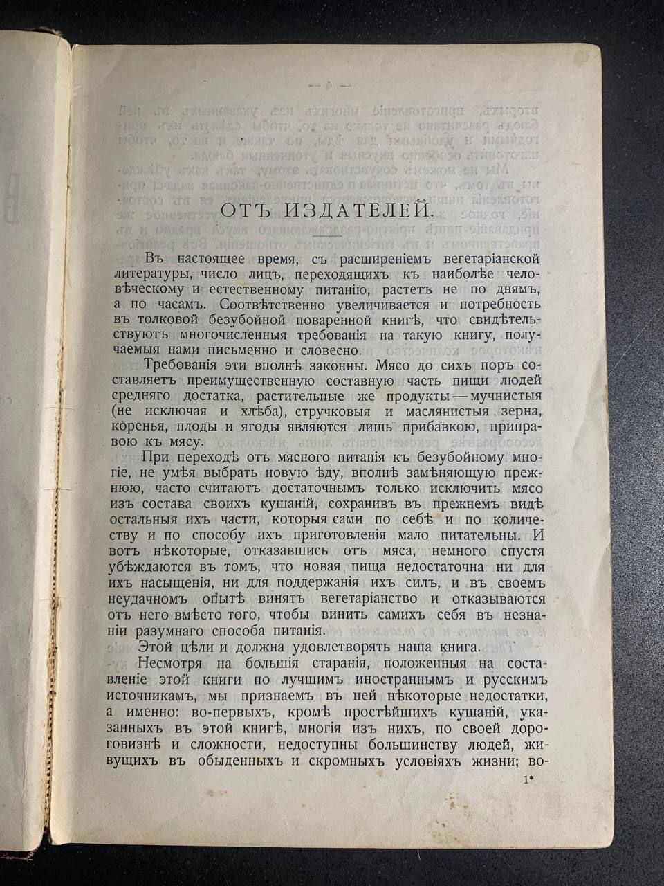 Вегетарианская кухня, рецепты 800 блюд, 1914 год