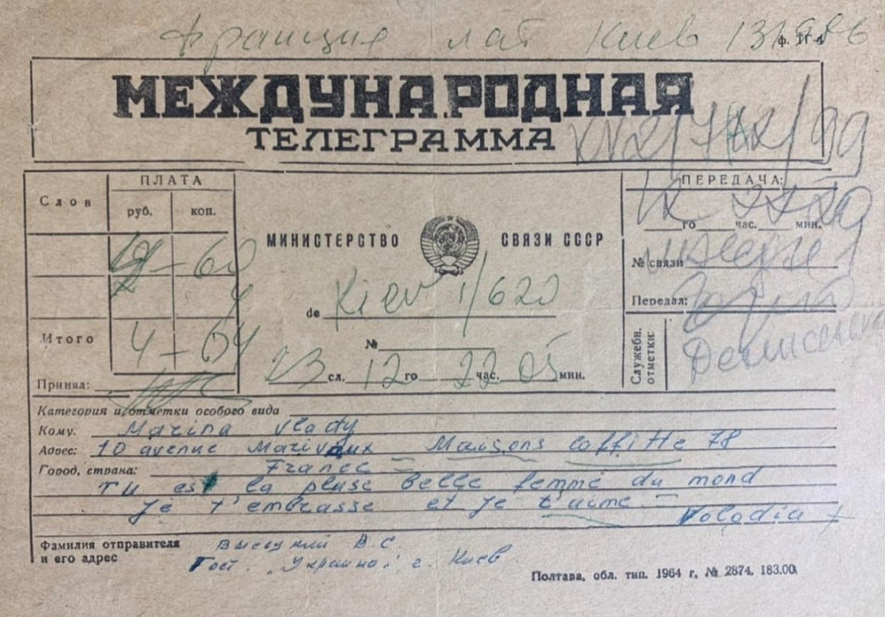 Владимир Высоцкий, любовное послание Марине Влади из Киева