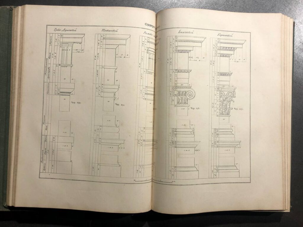 Архитектура, курс построения зданий и Альбом чертежей, Залесский В. Г., 1911
